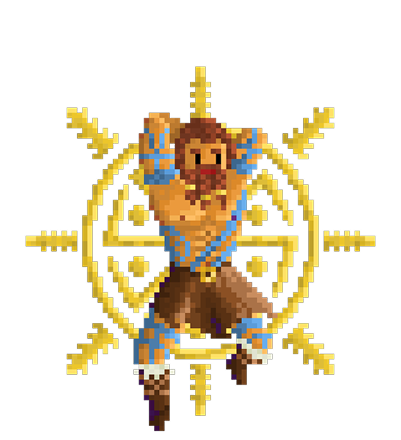 Baldr Norse god of light - Germanic mythology character in Vindictive game